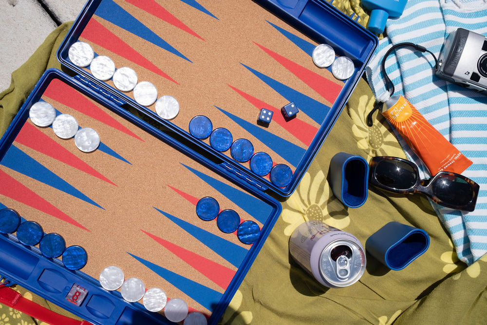 The Classic Backgammon Board - Navy