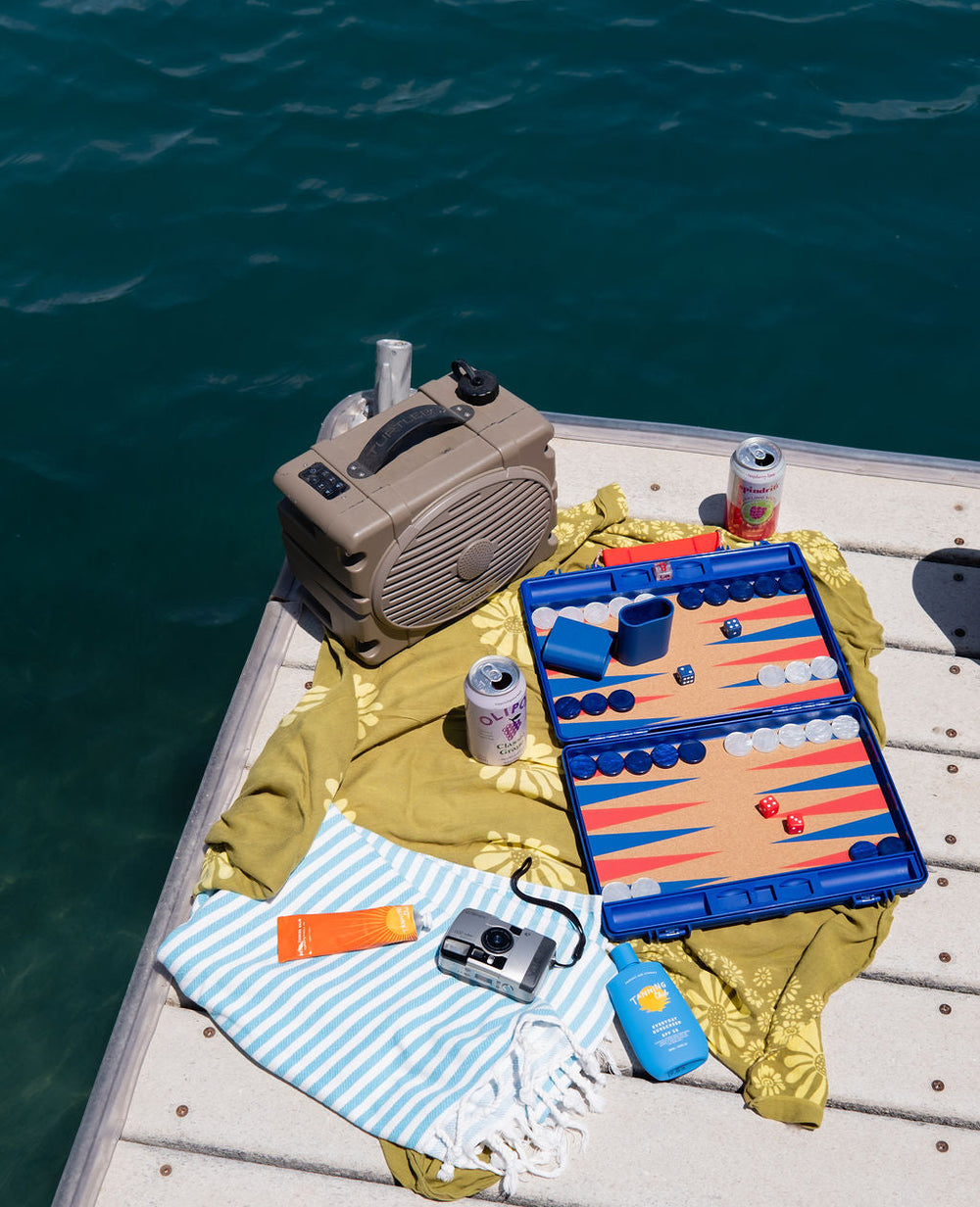 The Classic Backgammon Board - Navy