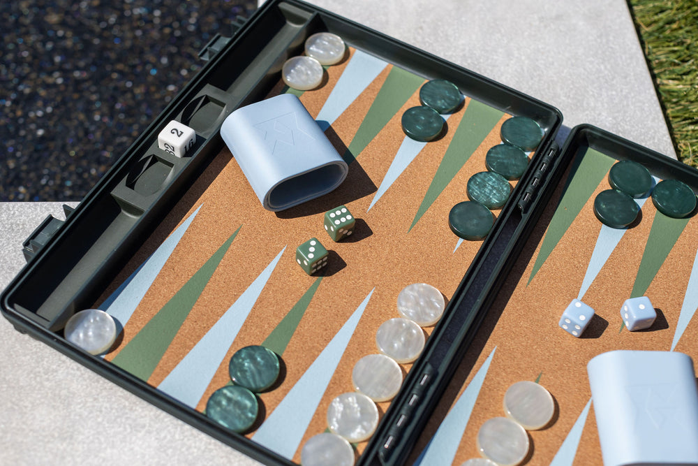 The Classic Backgammon Board - Original Green